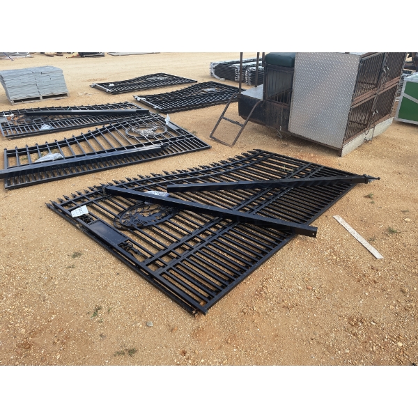 16' WROUGHT IRON GATE, ELK SCENE