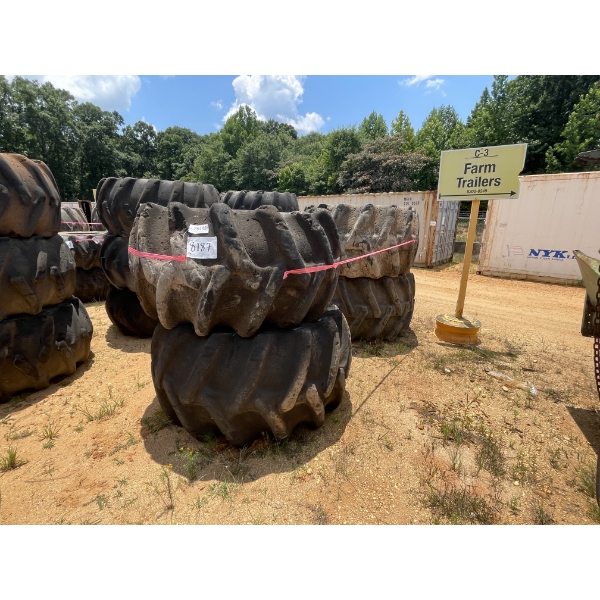 SKIDDER TIRES & RIMS (4) EA