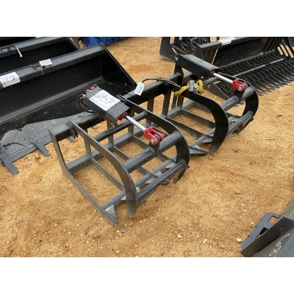 GRAPPLE RAKE, 68" W, fits skid steer loader