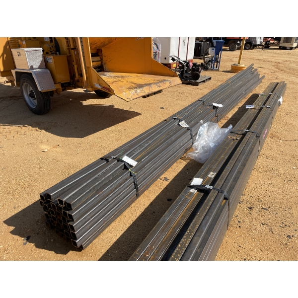 STEEL SQUARE TUBING, 1/4" X 2-1/2" X 24' (38 PIECES)