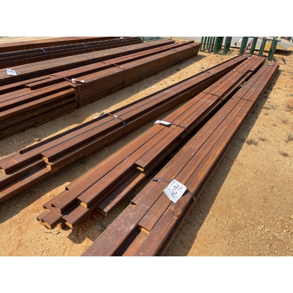 STEEL TUBING, 1/4" X 4" X 2" X 22'-24' (20 PCS)