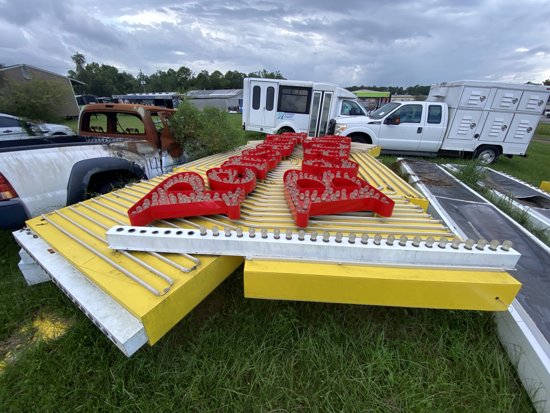 VINTAGE PENSACOLA BEACH MARQUEE J.M. Wood Auction Company, Inc.