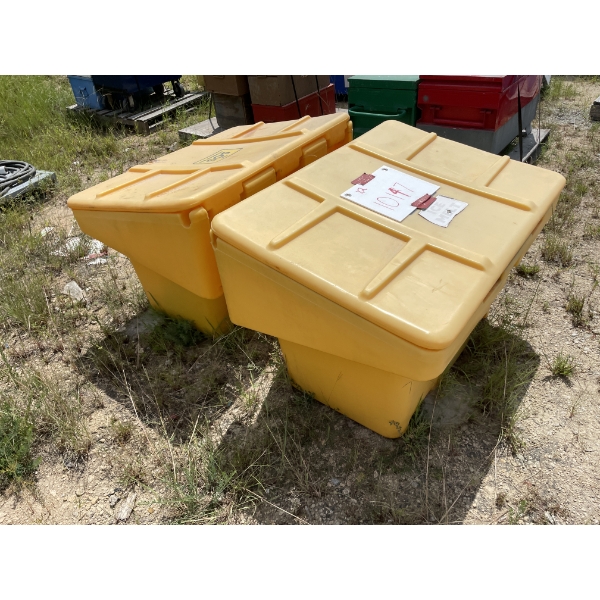 (2) PLASTIC STORAGE CONTAINERS