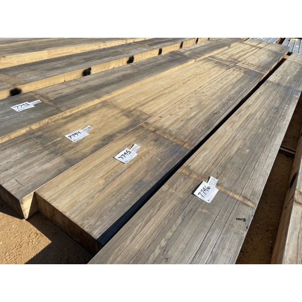 LAMINATED WOOD BEAMS, 8" X 24" X 30'