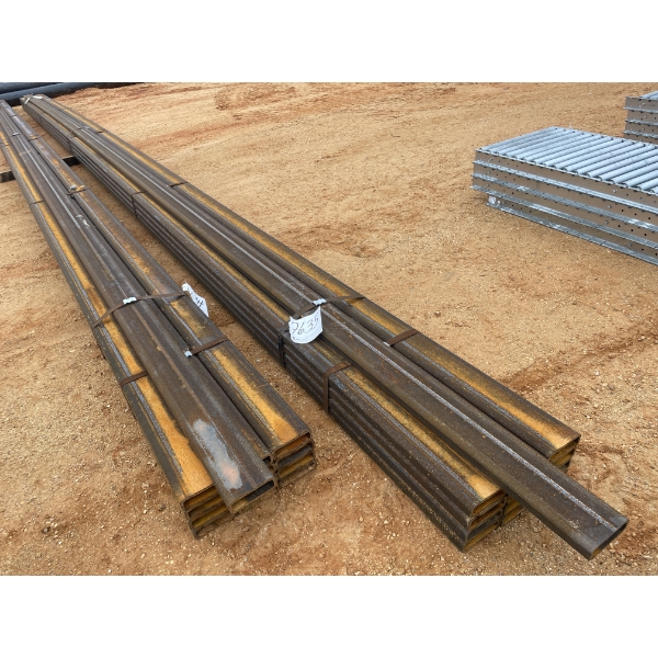 (13) 6" x 2" x 40' 3/8" STEEL TUBING