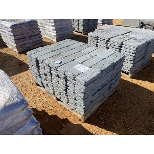 6" x 12" x 2" TUMBLED PAVERS, 132 LF
