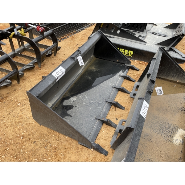 BUCKET, 68", fits skid steer loader