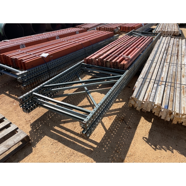 WAREHOUSE PALLET RACK (1 SET OF TWO SECTIONS)