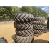 Image 2 : (4) 15.5/80-24 TIRES W/ RIMS