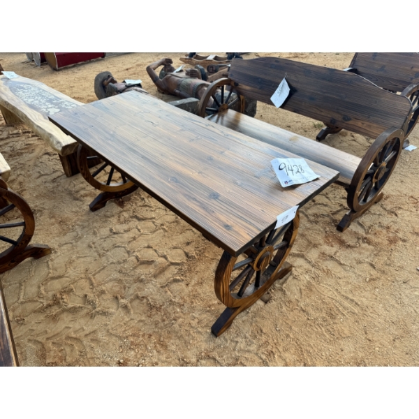 WAGON WHEEL TABLE