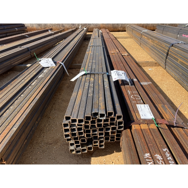 STEEL SQUARE TUBING, 1/8" X 1-1/4" X 20'