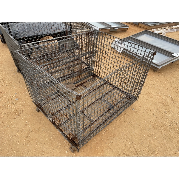 PARTS CAGE, WIRE CAGE, 46"WX39"LX28"D