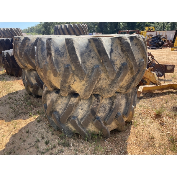 SKIDDER TIRES & RIMS (2 EACH)