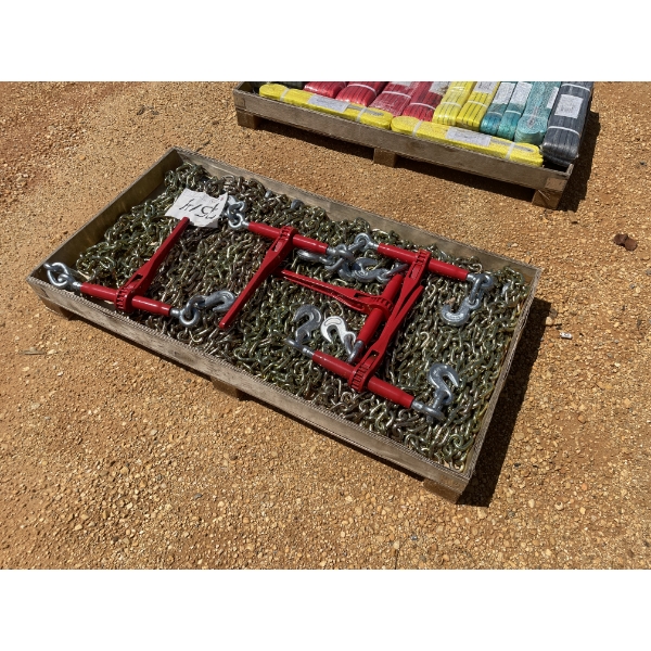 5 ratchet binders, 10 chains