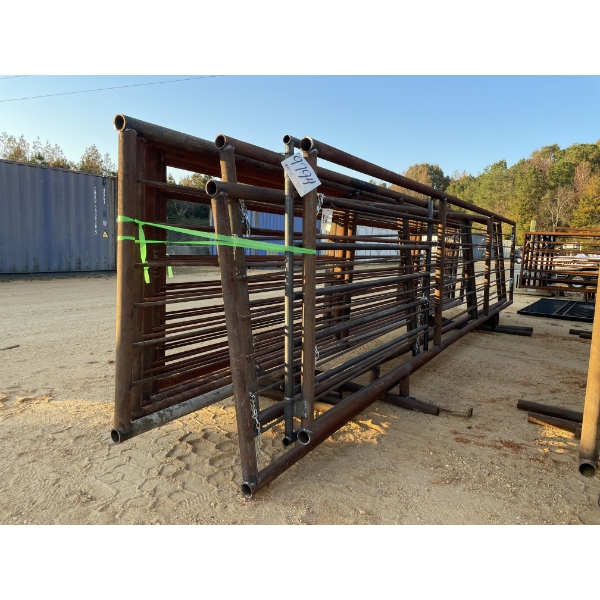 (9) 24' CATTLE PANELS & (1) PANEL W/ GATE