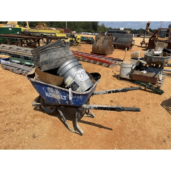 WHEEL BARROW, RUBBER GASKETS & OTHER MISC ITEMS
