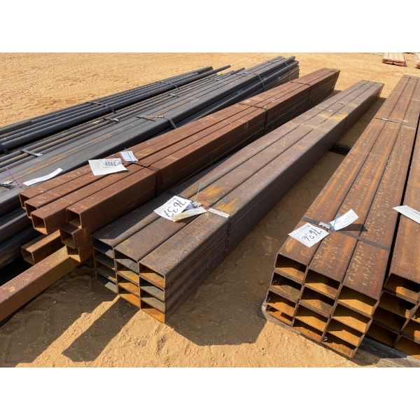 STEEL TUBE, 1/4" X 6" X 3" X 24' (12 PCS)