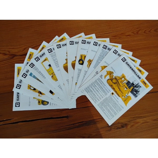 (13) 1976-1981 CAT EQUIPMENT BROCHURES