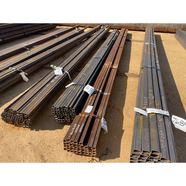 STEEL SQUARE TUBING, 3/16" X 1-1/2" X 24' (40 PIECES)
