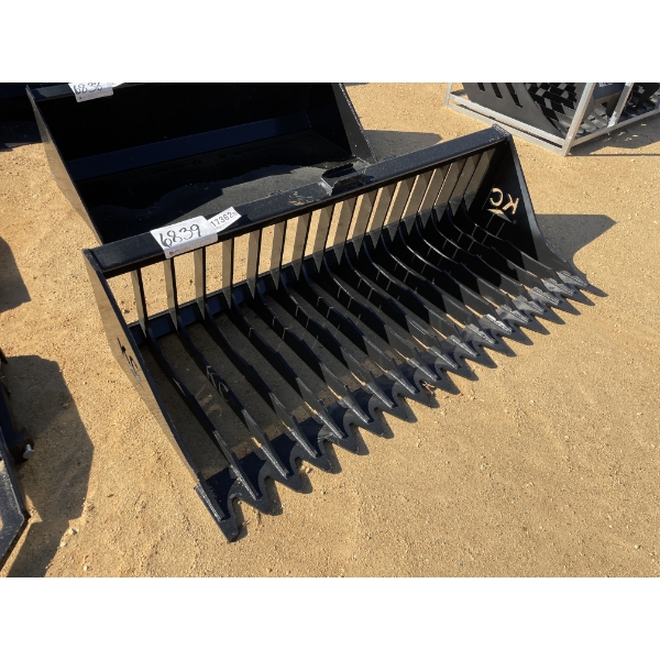 SKELETON BUCKET, 75"W, fits skid steer loader