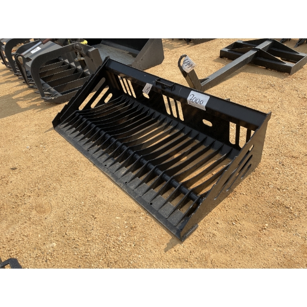 72" ROCK BUCKET, fits skid steer loader