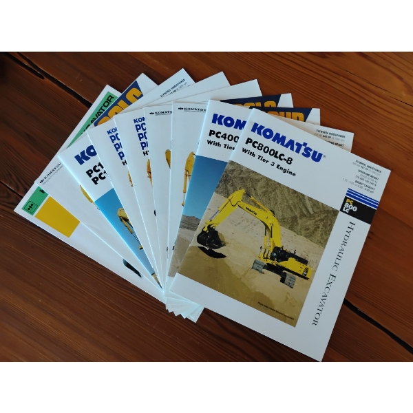 (9) 1985-2006 KOMATSU EQUIPMENT BROCHURES
