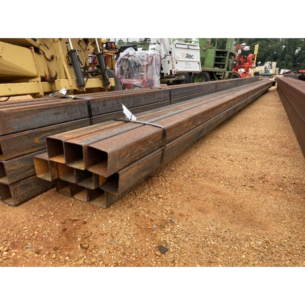 STEEL SQUARE TUBE,  1/8"X 5"SQ X 40' (10)