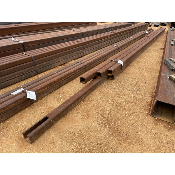 STEEL SQUARE TUBE,  1/2" X 5"SQ, VARIOUS LENGTHS (6)