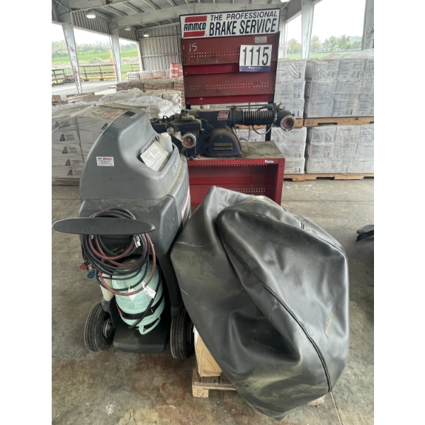 DISC LATHE & REFRIGERANT RECOVERY SYSTEM