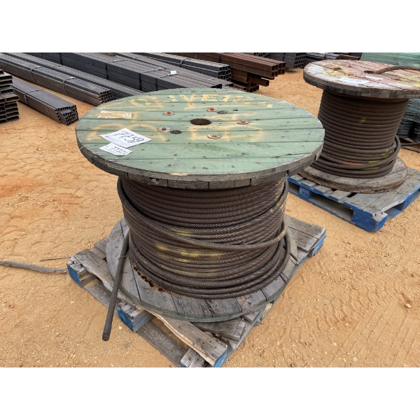 SPOOL OF STEEL CABLE