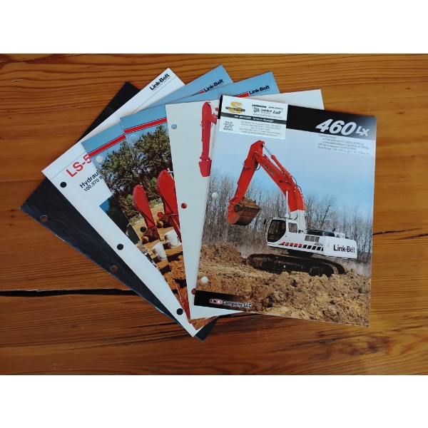 (6) 1987-2003 LINK BELT EQUIPMENT BROCHURES