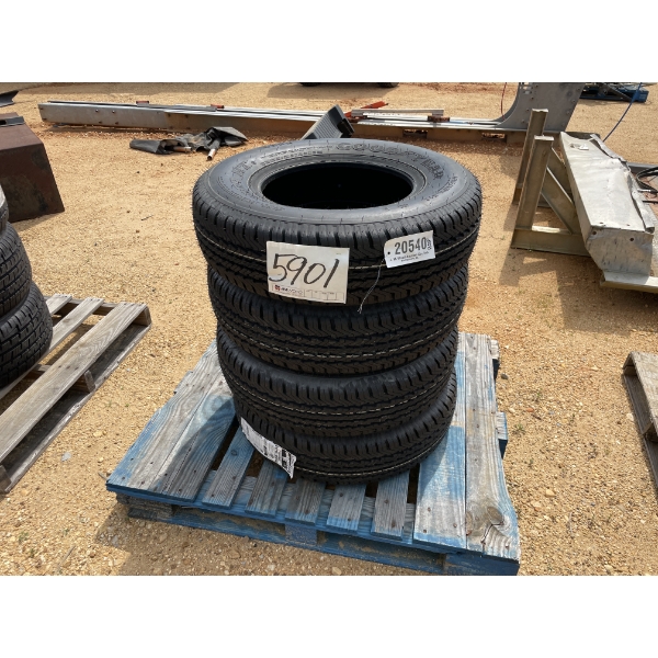(4) GOODYEAR LT215/85R16 TIRES