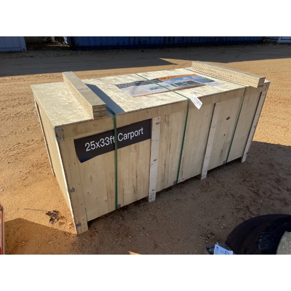 25' X 33'  METAL DOUBLE GARAGE