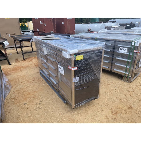 7 FT 10 DRAWERS WORKBENCH & TOOL CHEST