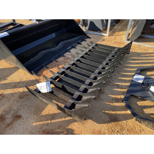 ROOT RAKE, 70"W, fits skid steer loader
