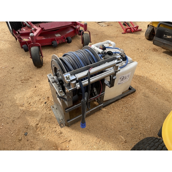 OLD HAM SPRAYER SYSTEM & HOSE REEL