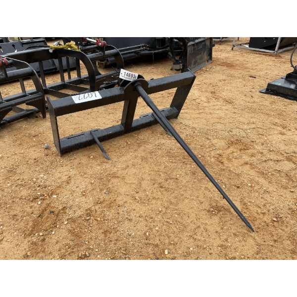 HAY SPEAR, fits skid steer loader
