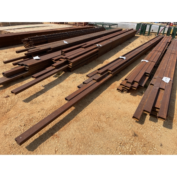 STEEL TUBING, 1/4" X 4" X 2" X 25'-32' (20 PCS)