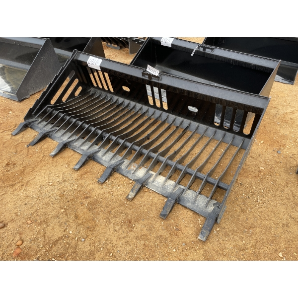 SKELETON BUCKET, 80" W, fits skid steer loader