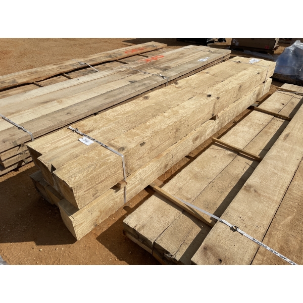 PINE LUMBER (6) PCS 8"X8"X12'