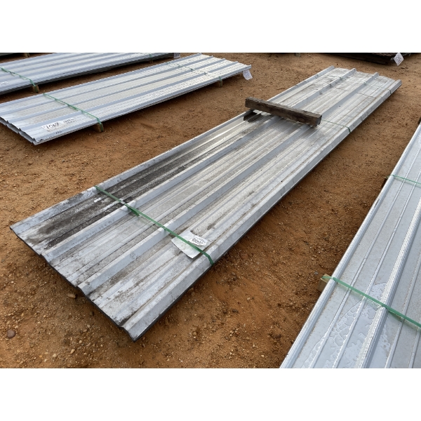 (30) 3' X 15' CLEAN GALVALUME HI RIB