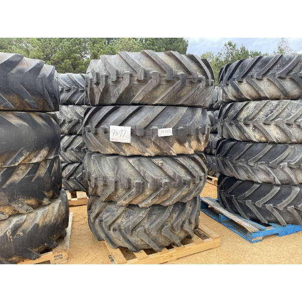 460/80R24 TIRES & RIMS (4 EACH)