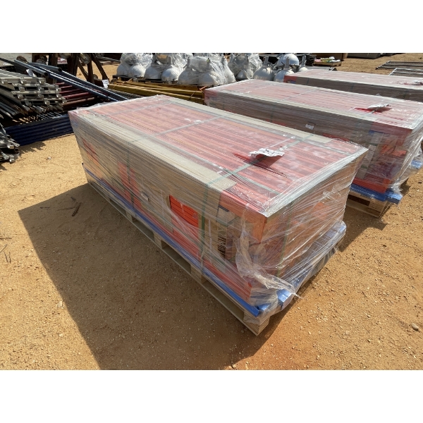(3) METAL STORAGE SHELVES