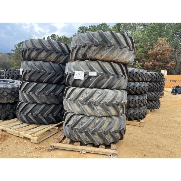 M 17.5LR24 TIRES & RIMS (4 EACH)
