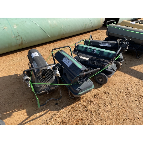 TORPEDO HEATER, FORCED AIR, VARIOUS BRANDS AND SIZES (4)