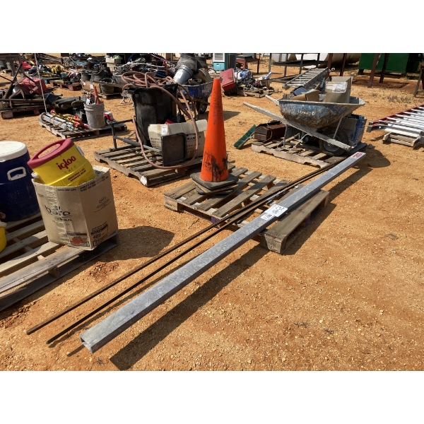 MAGNESIUM CONCRETE SCREED, SAFETY CONES & OTHER MISC ITEMS