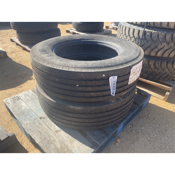 (2) 275/70R22.5 TIRES