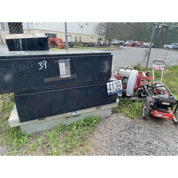 TOOLBOXES, LADDER, TRIMMERS, & BLOWERS