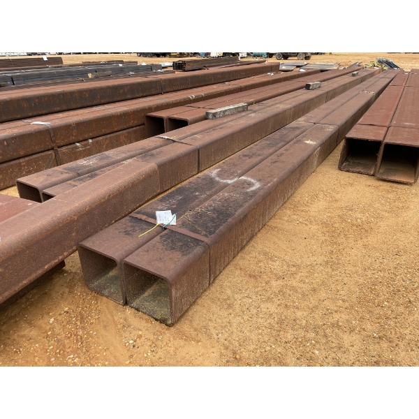 STEEL SQUARE TUBE,  1/2" X  10"SQ X 48' (2)