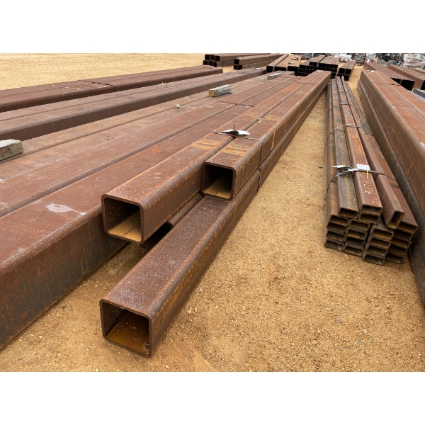 STEEL SQUARE TUBE, 1/2" X 8" SQUARE, VARIOUS LENGTHS (4)